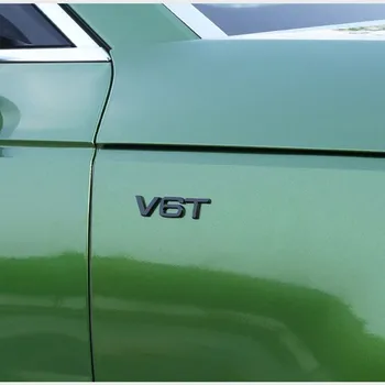 OEM Pismo Število Emblem V6T V8T V10 Avto Styling Fender Strani Zadaj Prtljažnik Značko Logotip Nalepko Za A4L A5 A6L A7 A8L TT RS7 SQ5 Q3