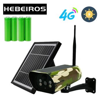 Hebeiros 4G FDD GSM Camouflag Lov Sončne Baterije Brezžične Fotoaparat na Prostem Nepremočljiva 2MP Varnosti CCTV Nadzor, IP Kamere