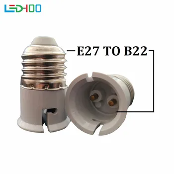 Pretvarjanje E27, da B22 adapter Visoko kakovost materiala ognjevarnih materialov socket adapter od e27 do b22