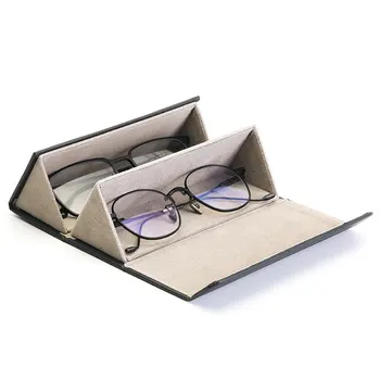 Multi-prostor za Shranjevanje Očal Polje Prenosni visoke zmogljivosti Potovanja Display Box Zložljiv Polje sončna Očala za Kratkovidnost Očala Vrečko
