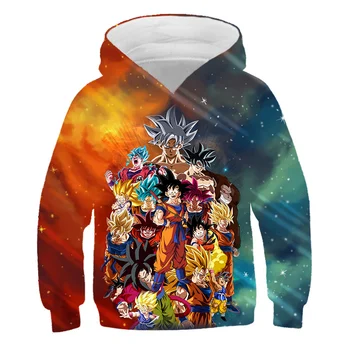 Zmaj Žogo Z Otroci Goku Sweatshirts Baby Fantje Oblačila Za 2021 Jeseni Nova otroška Oblačila Otroci Hoodies Vegeta 3D Majica