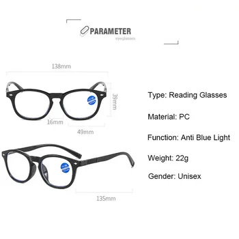 Ahora Anti Modra Svetloba Obravnavi Očala za Ženske, Moške 2022 Novo Bralec Presbyopia Očala Blue Ray Očala +1.0 1.5 2.0 2.5 3.0