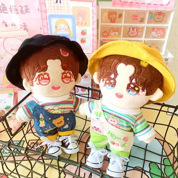 20 cm lutka obleko Lepe lutke pribor igralne obleke klobuk T-shirt čevlji za našo generacijo Koreja Kpop EXO idol Lutke darilo DIY Igrače