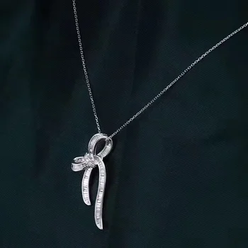Čar, moda lok obesek S925 sterling srebrna ogrlica prvotne blagovne znamke visoke kakovosti nakit logotip lepe ženske darilo