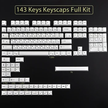 Minimalističen Beli Japonski MAC Keycaps za Mehansko Tipkovnico Keycap PBT Češnja Profil Sublimacija Tipko Skp