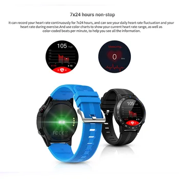 2021 Novo Vgrajen GPS kartica SIM pametno gledati Srčni utrip, krvni tlak monitor Večnamensko športno fitnes watch smartwatch moški