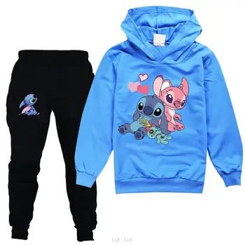 Disney Šiva, Otroci, Dekleta, Fantje, Oblačila Določa otroških Oblačil Vrhovi Hoodies Trenirke Obleke Bombaž 2Pcs Sweatshirts+hlače