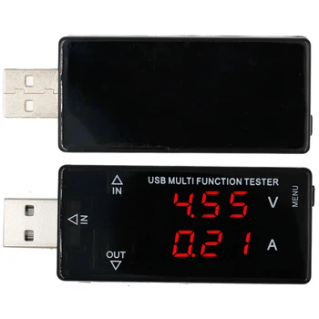 Novi mini 3-30V USB current tester napetosti voltni električni zmogljivosti Obremenjenost varstvo Časovni izklop polnjenje Voltmeter Detektor 20%