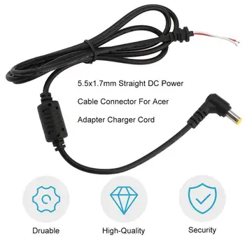 5.5x1.7mm DC Polnilnik Priključite Kabel Priključek za LED Trak Svetlobe Razširitev Za Acer Prenosnik Ac Razsvetljavo Priključek za Kabel