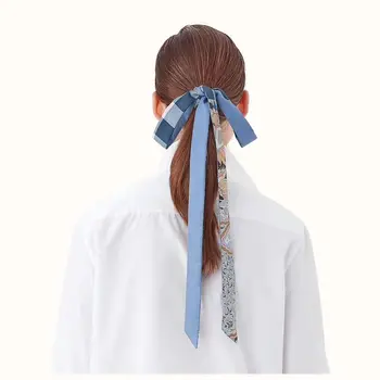 2019 Ozki dolgi svileni šal za ženske dolgo vratu, las šal vrečko trak majhne vratu rute moda eleganten pas kravato, šal, torbico