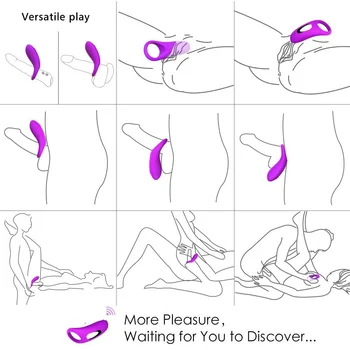 Vibrator Moški Penis Obroči Zamudo Izliv Penis Z Vibriranjem Petelin Obroč Klitorisa Erotična Odrasle Spolnih Igrač Za Moške Moški Masturbator