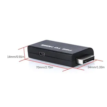 Prenosni PS2 za HDMI Audio Video Prilagodilnik Pretvornika AV Kabel HDMI Za SONY PlayStation 2 Plug And Play Deli