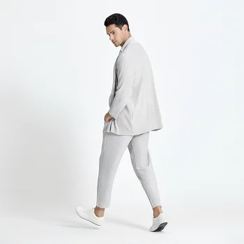 2021 poletje novih moških priložnostne obleko, jakno Miyak krat Modi plus velikost za vse-ujemanje poslovnih jopico moški plašči