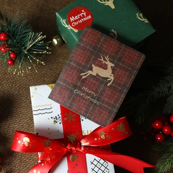 2pcs Retro Slogu Božično voščilnico, razglednico blagoslov kartica ovojnici darilo Novo Leto počitnice lastnoročni kartico