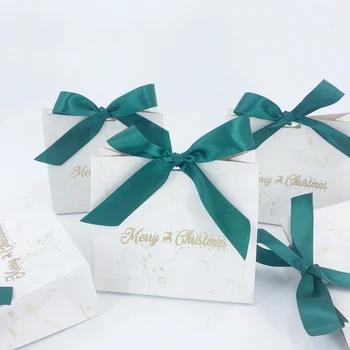 Sreča, Vesel Božič Vrečko Stranka Mini Korist Škatle Marmorja Xmas Party Zdravljenje Candy Bag Papir Darilo Pakiranje Torbe Oskrbe Dekoracijo