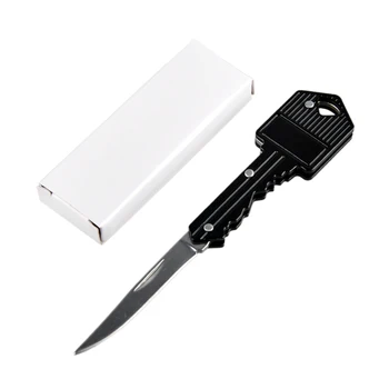 Outdoor Oprema Mini Prenosnih Obesek Ključ Nož Multi-Funkcijo Rekviziti Divje Preživetje Zložljiva Self-Defense Sadje Nož