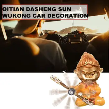 Avto Zrak Vtičnico Dekoracijo Opica Kralj Sonce Wukong Slog Opica Parfum Okras Avto Notranje Zadeve Izdelki