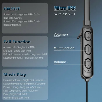Modra.zob V5.0 Slušalke Brezžične Slušalke Stereo Šport Brezžične Slušalke Za Samsung Galaxy S21 Ultra S20 FE Note10 Slušalke