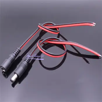 18 AWG 28 cm Moški Ženski jack kabel adapter napajalni 5.5 * 2.1 mm 12V DC Priključki Set za LED Trak Svetlobe CCTV Kamere