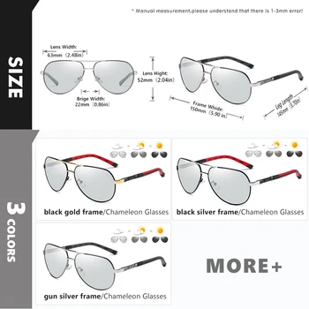 2022 blagovne Znamke Letalstva Moških sončna Očala Photochromic Polarizirana Anti-Glare Očala za Sonce, Za Ženske, za Moške Očala gafas de sol hombre