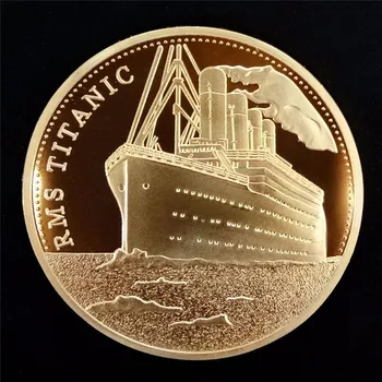 2021 Vroče 1PC Spominski Kovanec Ladje Titanik Incident Zbirka Umetnost Darila BTC Bitcoin Nakit Iskanje Komponent Stranka Darilo