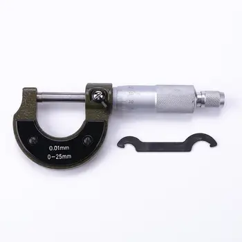 Ogljikovo Jeklo Zunaj Mikrometer 0-25 mm/0.001 mm Profil Vernier Kaliper za Merjenje Orodje Strokovno Mikrometer Preizkušanje Orodja
