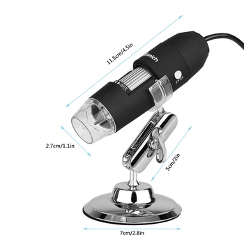 Strokovno HD Digitalni Mikroskop 500X 1000X 1600X USB Digitalni Mikroskop Lupo 8 LED Magnifier Orodje za Popravilo Mikroskopi
