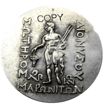 G(19)grški srebrnik, THRAKI Thasos AR Tetradrachm Silver Plated kopijo kovancev