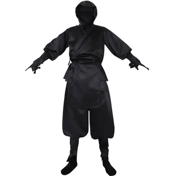 2021 Nova Ninja Cosplay Japonski Ninja Bushido Cosplay Kostum za Odrasle s Kapuco Halloween Kostumi za Moške Velikosti XS-3XL