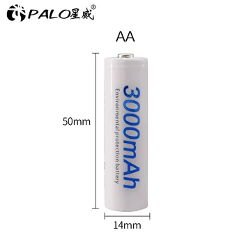 PALO 1,2 V ni-mh AA baterija za ponovno polnjenje in usb polnilec za 1,2 V aa, aaa, c, d velikost baterije