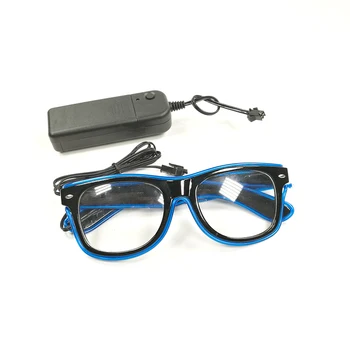 Vroče prodaje EL Očala EL Žice, Moda, Neon, LED zasveti Zaklopa Oblikovan Očala Festival, Rave Party Dekorativni sončna Očala