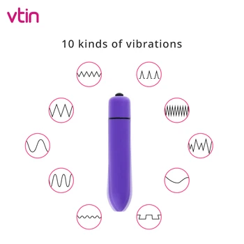 10 Hitrosti Bullet Vibrator za Ženske G Spot, Lezbijke, Dildo, Vibrator Klitoris Stimulator Spolnih Igrač za Žensko Seks Izdelki