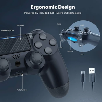Brezžični PS4 Krmilnik Bluetooth Gamepad Za PlayStation 4 Pro/Slim/PC/Android/IOS/Para/DualShock 4 Igra Palčko EU Embalaža