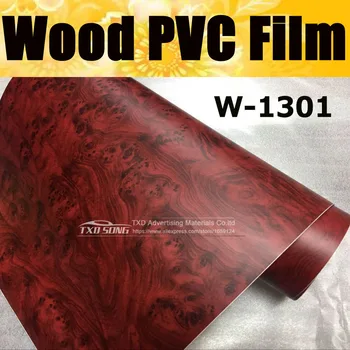 Premiun kakovosti W1301 Lesa, PVC vinil nalepke styling prelomi vrstic notranjo dekoracijo lesa zrn pvc vinil film nalepka
