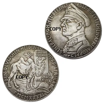 Starinsko Obrti nemški Kovancev Silver Plated Medenina Spominke in Darila Starinsko Replika Kopija Kovanca Priložnostni Kovanec