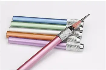 6-barvni kovinski svinčnik razširitev risba svinčnik rokav razširitev svinčnik priključek aluminijasto palico razširitev palico