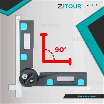 Zitour® Natančno Mitre Merilniki za Zajeralne Žage Kotni Poševnega profila za Zajeralne Žage Za merjenje in prenos kotov