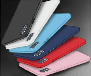 SUREHIN mehko ohišje za iPhone XS MAX 11 Pro X XR 8 7 6S plus kritje primera mat rdeča, črna, modra, roza jasno, pregledno silikonsko ohišje