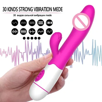 Ženski Vibrator Sex Igrače Za Ženske Massager G Spot Z Vibriranjem Dildo Seks Mashine Odraslih Igrače Zajec Vaginalne Klitorisa Masturbator