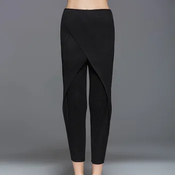 High-end moda za ženske hlače Naguban prvotni načrt velikosti trdna elastični pas krat Svinčnik sopihanje Nov prihod Priložnostne