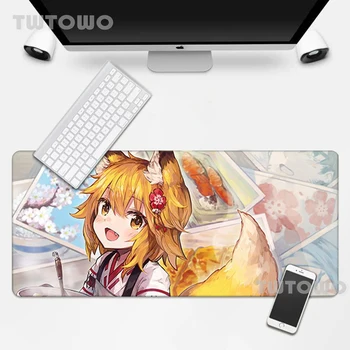 Anime Je Koristno Fox Senko po Meri Kože Desk Mat MousePads MousePad Miško Mat Igralec Non-slip HD Meri PC Desk Pad Doma