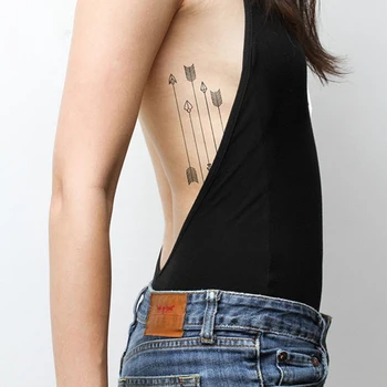 1PC Seks Puščico Načrta Nepremočljiva Začasne Tetovaže 3D Body Art Vodo Prenos ponaredek tatoo Flash Kože Dekoracijo Oznake 10*6 cm