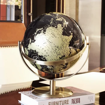 Kovinski Dodatki Velike Svetovne Svetu Constellation Zemljevid, Globus za Dom Tabela Desk Okraski Božič Darilo Office Home Dekoracijo