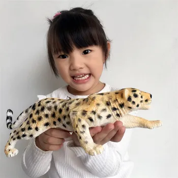 Otroška Igrača Model Tiger Velike Divje Živali, Ročno izdelan Model Slon Fant in Dekle, Izobraževalne Igrače Urad Kiparstvo Dekoracijo