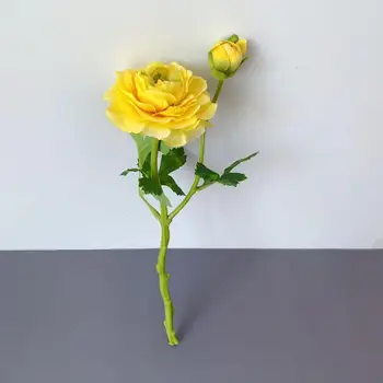 Kratka Stebla tea Rose Umetne Svile Cvetja visoko simulacije kakovostno domačo zabavo dekoracijo