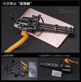 8Pcs/set 1:6 4D Pištolo Model Plastika Montaža Strelnega orožja AK47 MG42 mitraljez M16 Puško Brzostrelka Pištole Klasično Montažo Igračo