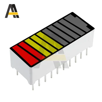 18650 Litij-Zmogljivost Baterije Indikator Tester LED-Light-emitting Bar Digitalni Cevi 10-segment Baterije Zaslon Modul Kazalec