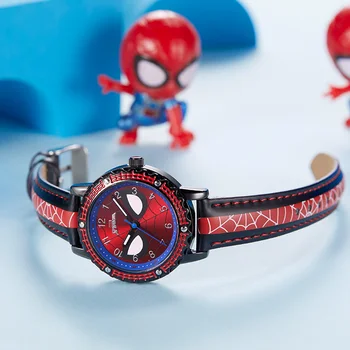 Spidermen Otrok Junak Super Kul Quartz Uro Marvel Študent Ura Teen Fantje Darilo Za Rojstni Dan Otroci Luksuzni Uro Mladih Moških Vroče Čas