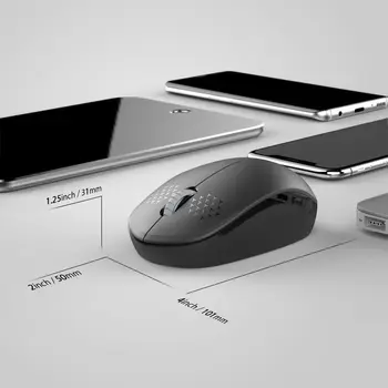 SeenDa Računalniško Miško 2.4 G Wireless Mouse Neslišno z USB Sprejemnik 1600DPI Nastavljiva Ergonomska Miši Prenosnik Dodatki Mause