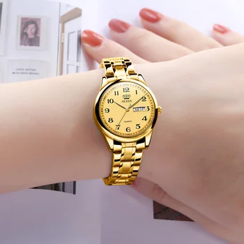 Luksuzne blagovne Znamke Ženske Ure Nepremočljiva Zlato iz Nerjavečega Jekla Dame Watch Priložnostne Obleko Quartz Zapestje Gledati Za Ženske Reloj Mujer